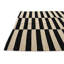 Tapis noir et blanc 3 pi 5 po x 4 pi 10 po
