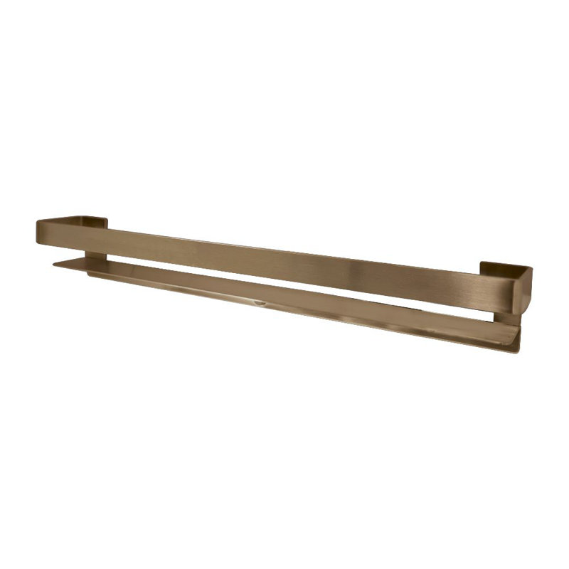 Tablette de douche en acier inoxydable 30 po Jocelyn, Bronze champagne