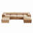 Modular Sectional Sofa with Storage, Extra Large U Shaped Sectional Couch for Living Room, Convertible Modular Sofa Couch with Storage Ottoman, Deep Seat, Cylindrical Backrest and Armrests