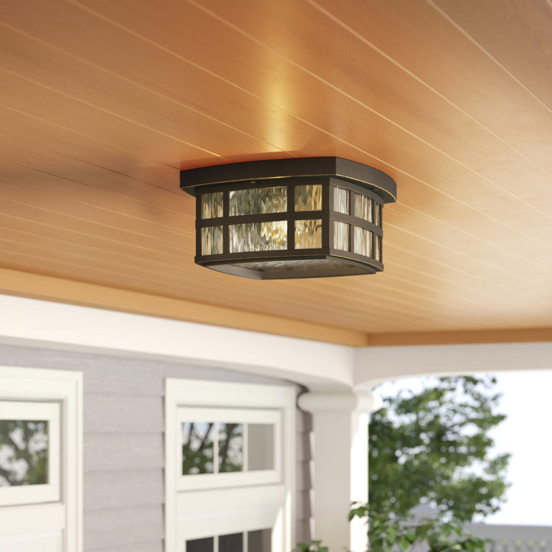 Cayman 2 - Bulb Outdoor Flush Mount, Palladian Bronze