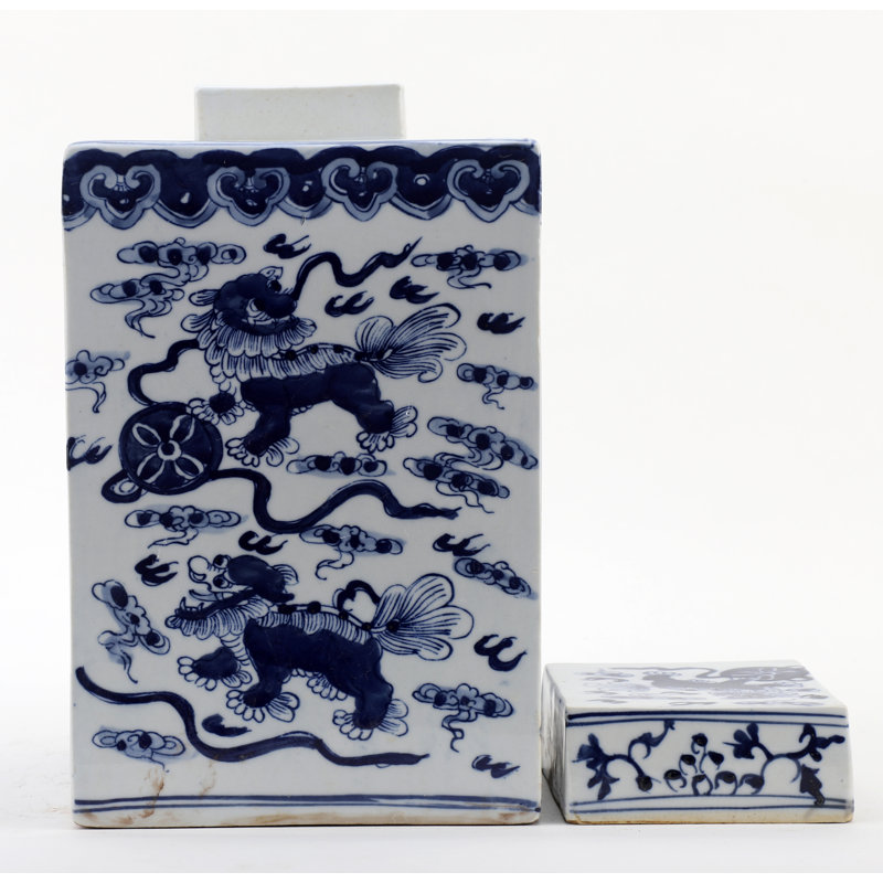 Handmade Porcelain China Ginger Jar