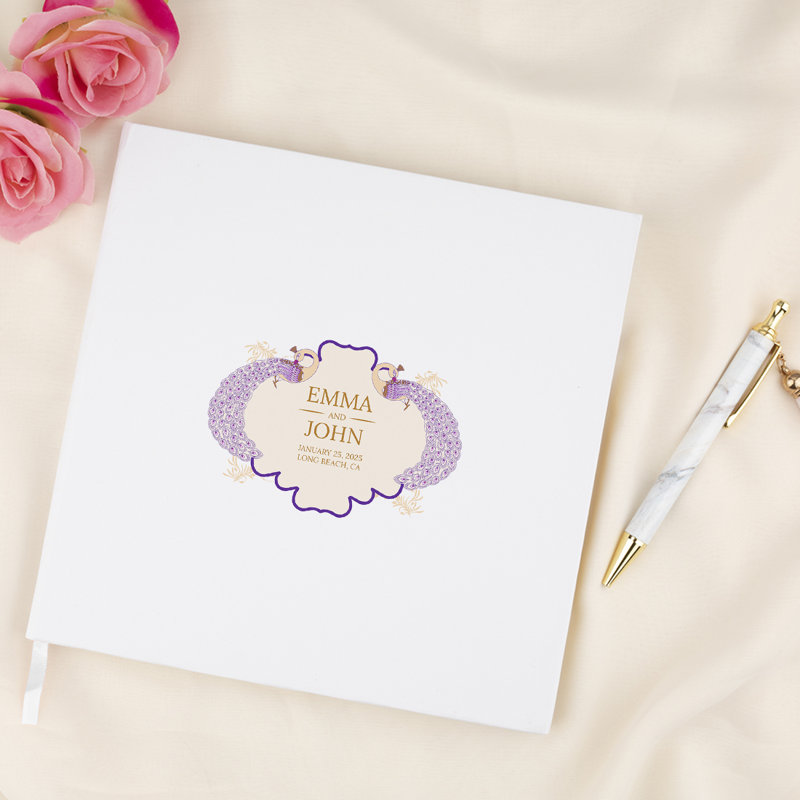 Livre d'or de mariage Peacock Design, Oui