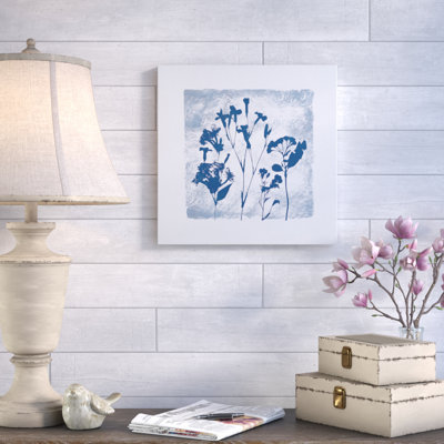 « indigo summer silhouettes ii », impression sur toile