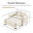 54.3 Inch Oversized Cloud Modular Sectional Couch With Corduroy Fabric, Extra-Thick Armrests, And Ergonomic Design For Comfortable Living-752556902