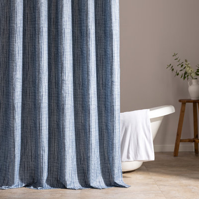  Rideau de douche en tissu jacquard (ensemble de 2)
