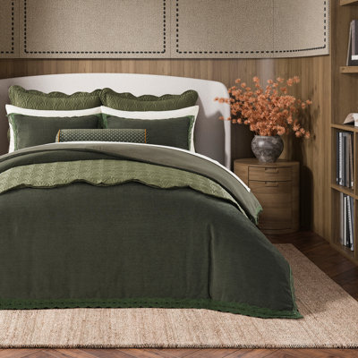 Chenille Lace Duvet Cover Set