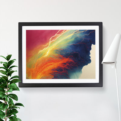 Watercolour Electricity - Single Picture Frame Print