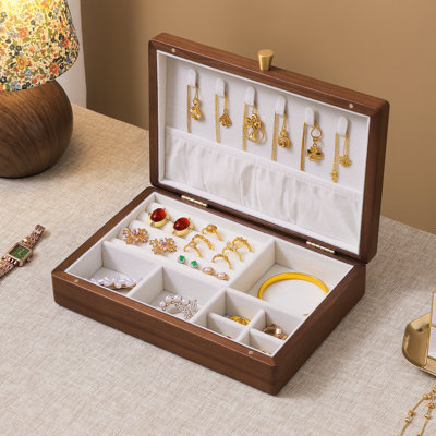 Black Walnut Wooden Jewelry Box