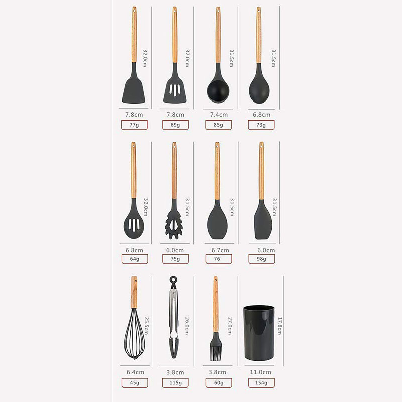 Belfry Kitchen Neptune 12 Utensil Set