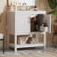 Meuble-lavabo simple 29,9 po avec plateau en céramique Phillibert-431860911