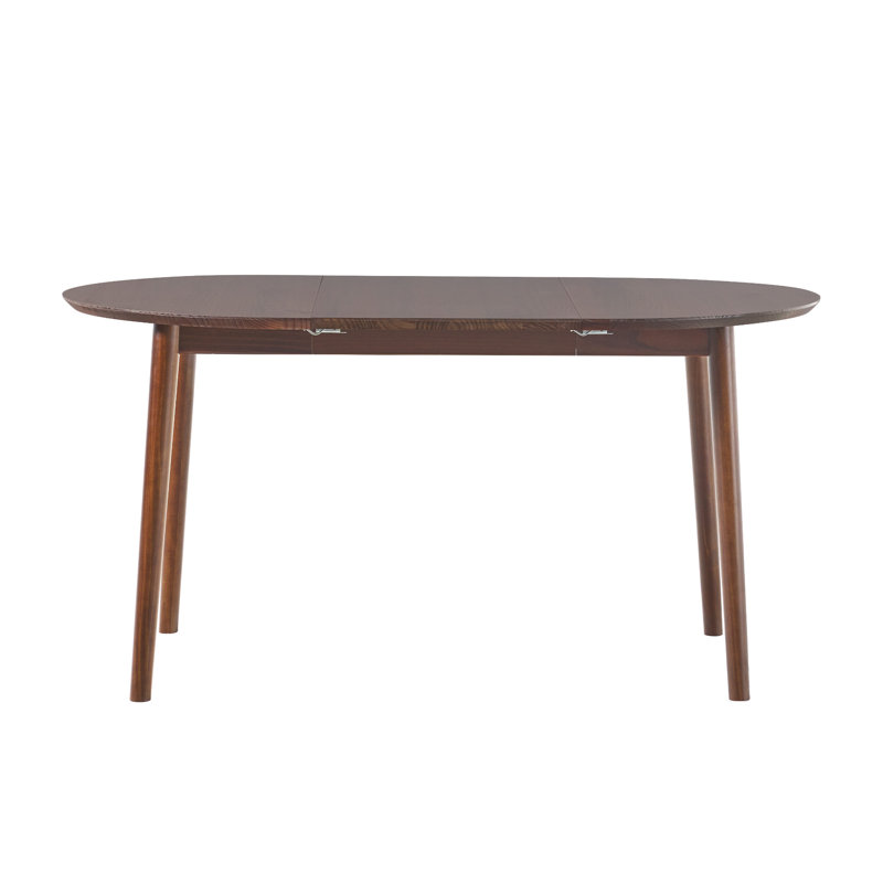 Linelle Solid Wood Extendable Dining Table, Walnut
