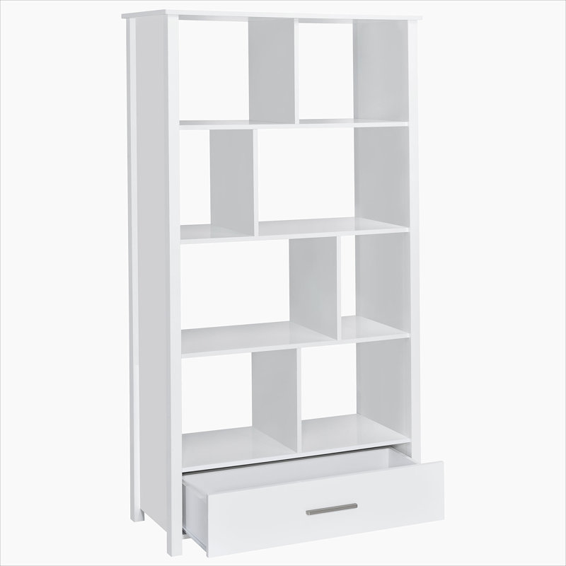 Bibliothèque de rangement Dylan, Blanc brillant