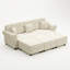 Canapé Chesterfield 82,6 po Mid-Century moderne avec capitonnage à boutons, garniture cloutée, accoudoirs roulés, coussins-133070708