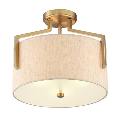 Torron Fabric Semi Flush Mount