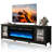 Leiloni 78" Fireplace TV Stand, Entertainment Center with 50" Electric Fireplace
