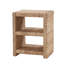 Boatwright 19" W Grass Rope End Table with Two Open Shelves