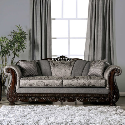 Akyla Chenille Rolled Arm Sofa