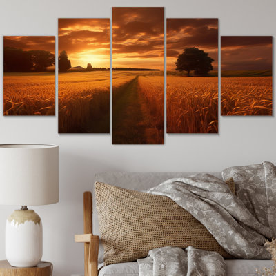 Mandan - Meadow Canvas Art Print - 5 Panels