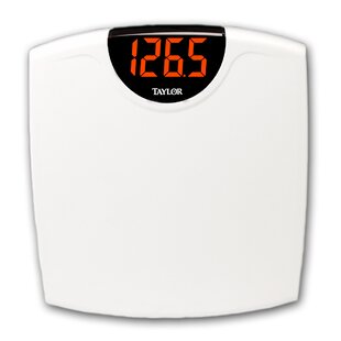 Taylor Digital Bathroom Scale, Highly Accurate Body Weight Scale, Instant  On and Off, 400 lb, Sturdy Clear Glass with Chrome Finish Base: Digital  Bath Scales: : Industrial & Scientific