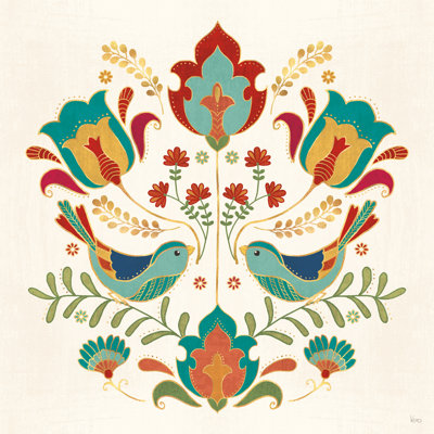 " Folk Floral III " by Veronique Charron