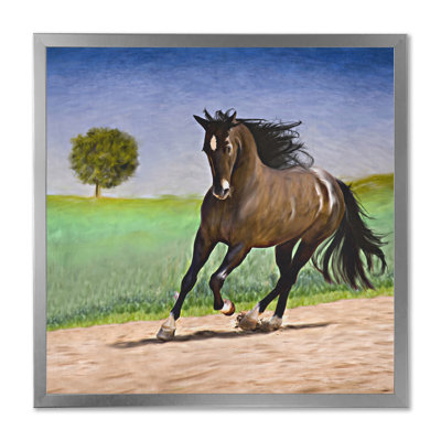 Portrait d'un cheval I - peinture sur toile