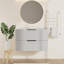 Meuble-lavabo moderne avec tiroirs divisés, fermeture en douceur et ligne verticale - montage mural 24 po et 30 po et 36 po (sans lavabo)-1616599323-1616599322