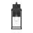 Cantley 1-Light Large Matte Black Outdoor Wall Lantern with Clear Glass Panels-127681301-130782692