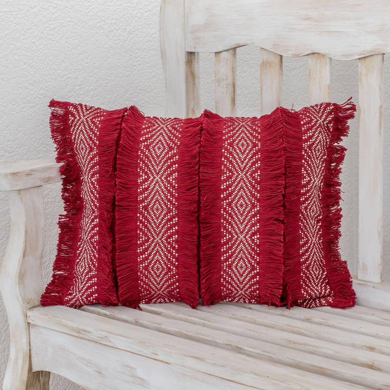 Embroidered Cotton Pillow Cover