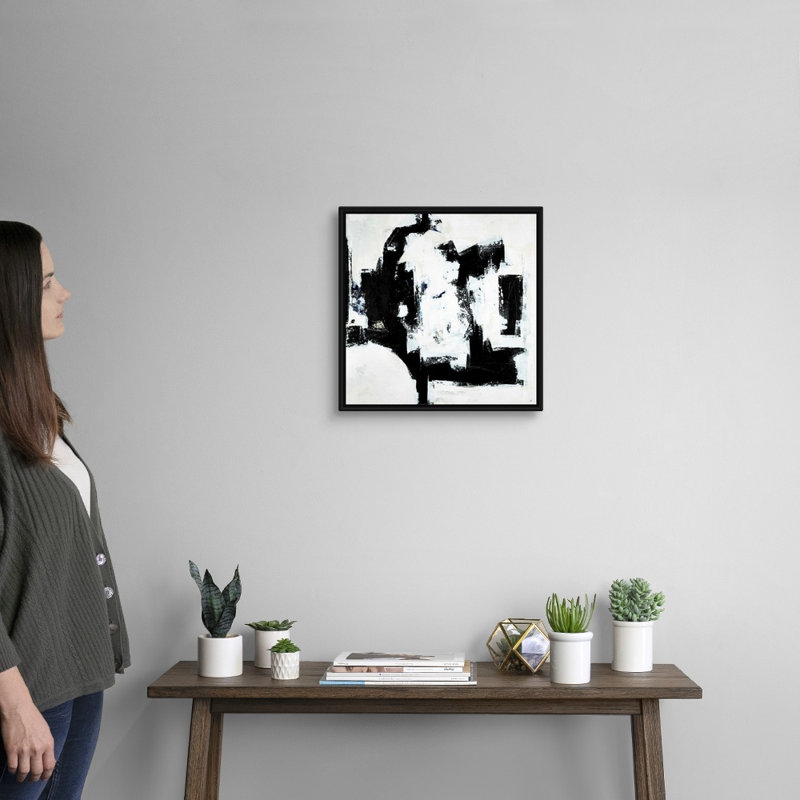 "Mad Dash" par Brent Abe, reproduction d’art sur toile, H 18 po x l 18 po x P 1,75 po, Cadre flottant noir