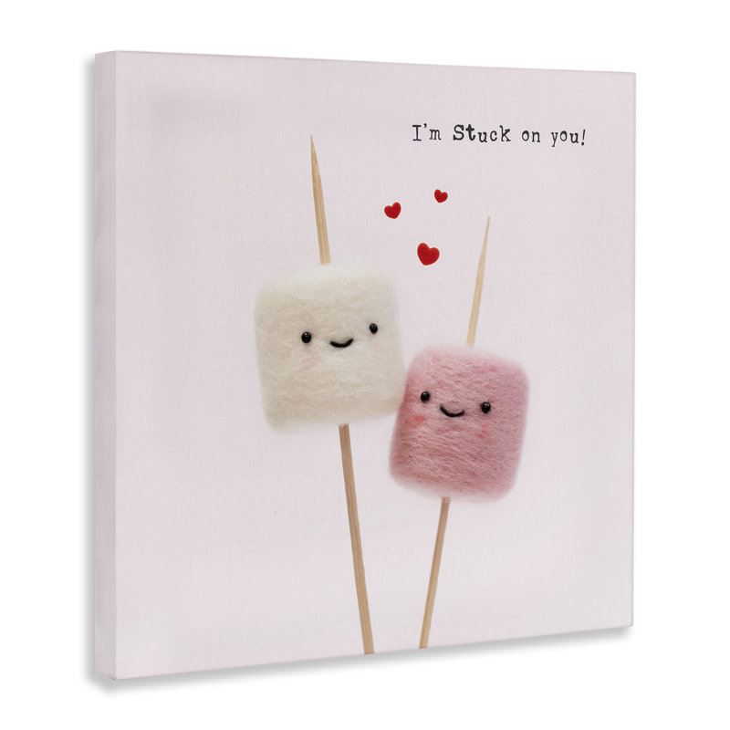 «Cute Stuck On You» par Lemon and Sugar, H 30 po x l 30 po