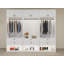 Armoire-penderie blanche l 108 po x H 93 po x P 21 po avec éclairage DEL, portes pleines et tiroirs à fermeture en douceur, fabrication en contreplaqué-553795081
