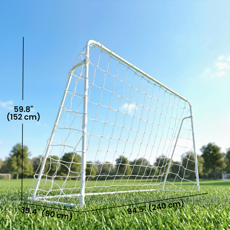 But de soccer, filet d'entraînement de soccer portatif 8 x 5 pi avec structure en acier