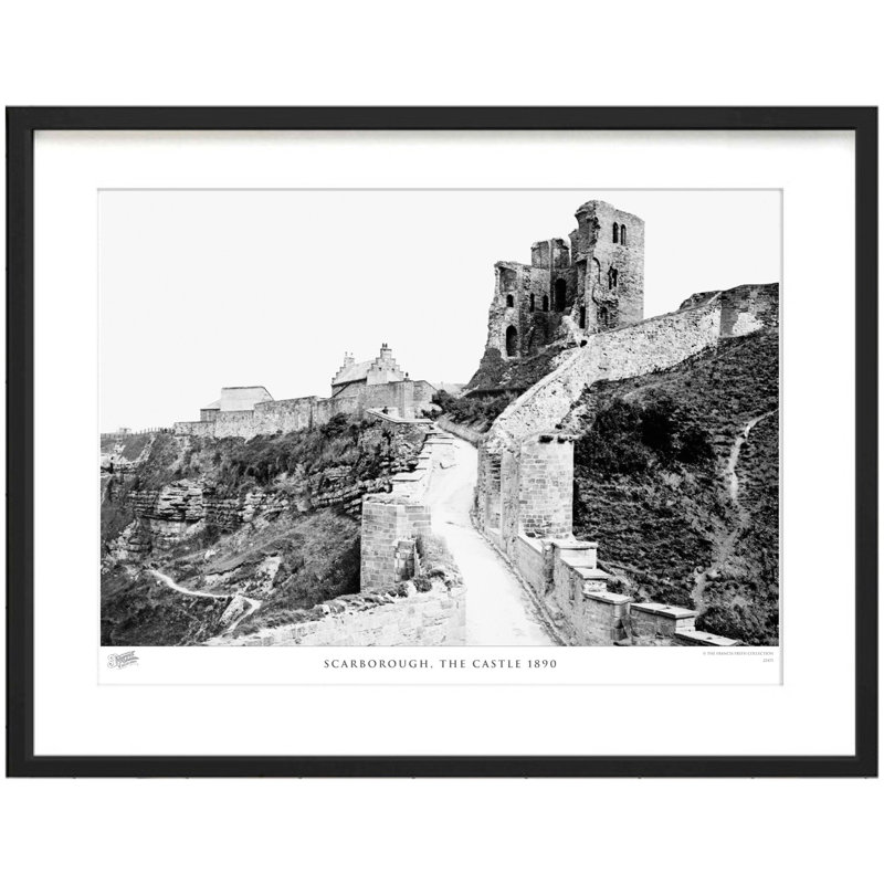 Scarborough, The Castle 1890 by Francis Frith - Single Picture Frame Print, 40cm H x 50cm W x 2.3cm D