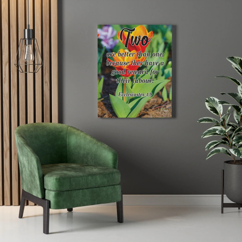 Two Are Better Than One - Wrapped Canvas Print, 41cm H x 30cm W