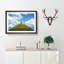 Sheep Atop a Hill - Picture Frame Painting Print-55618928-55618930