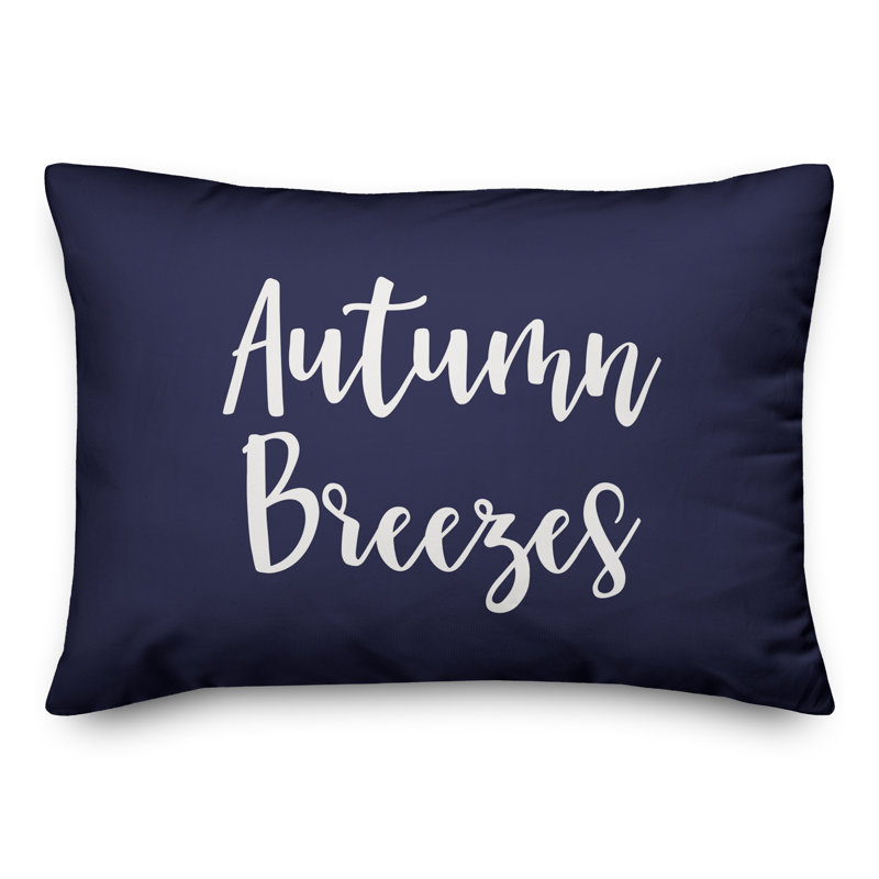  Coussin lombaire Autumn Breezes, Bleu marine
