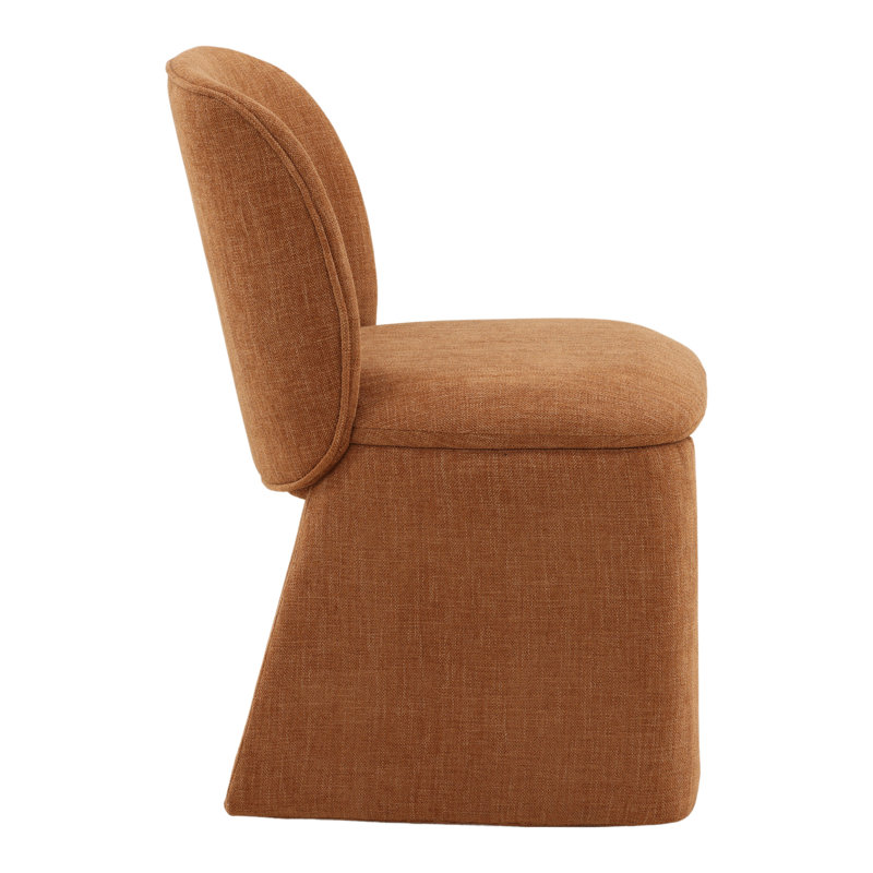 Kurt Upholstered Dining Chair, Sand, Topanga Terracotta