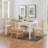 Upholstered Slat Back Side Chair-815176527
