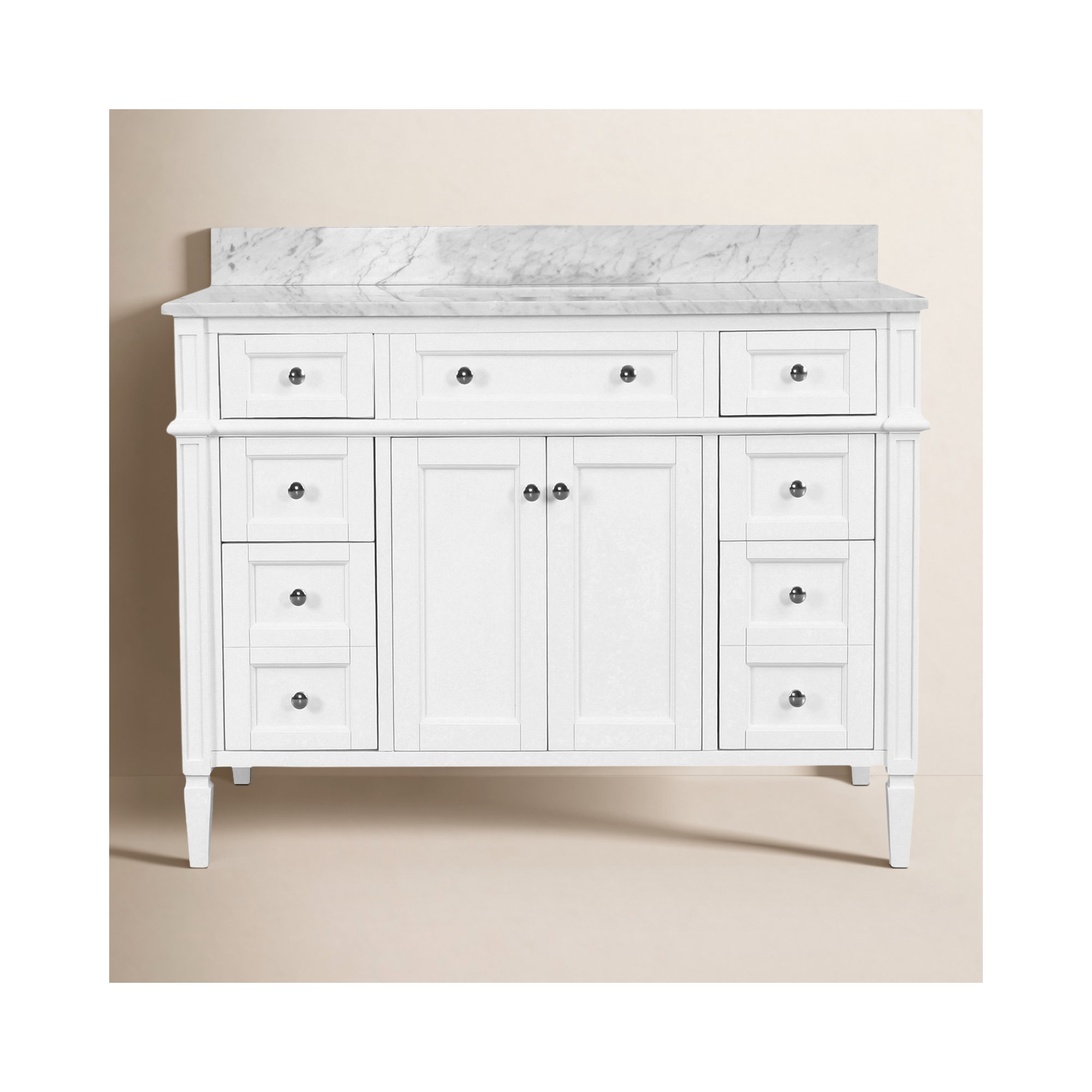 Lakeland 48'' Single Bathroom Vanity, White