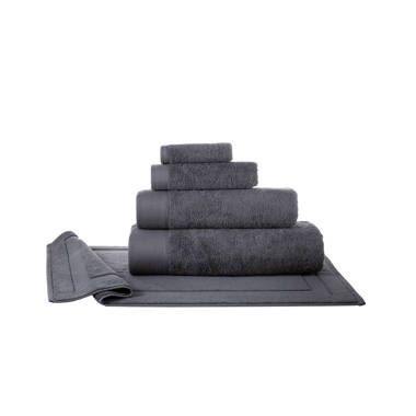 Signature Solid Washcloth in Dark Gray