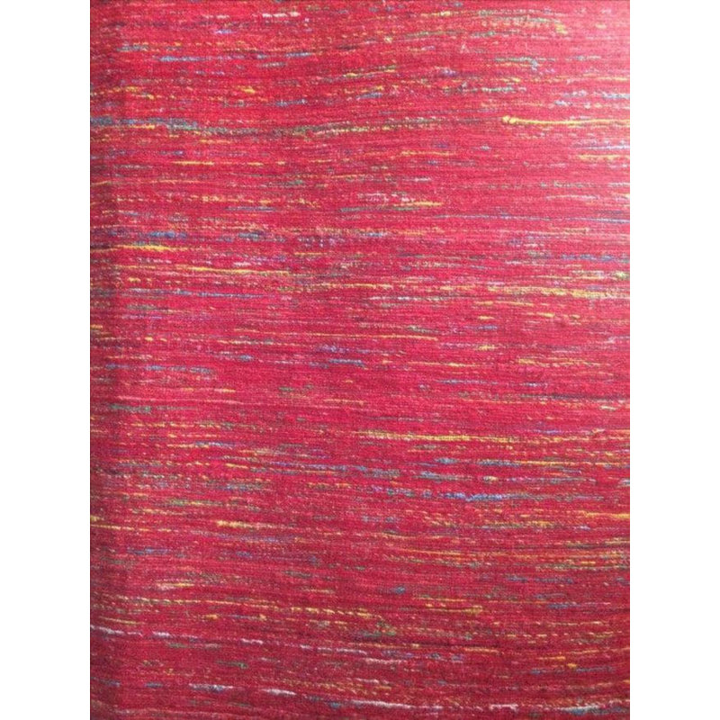Canvello Red Sari-Silk Modern Flat Weave Rug (5 Sizes Available)