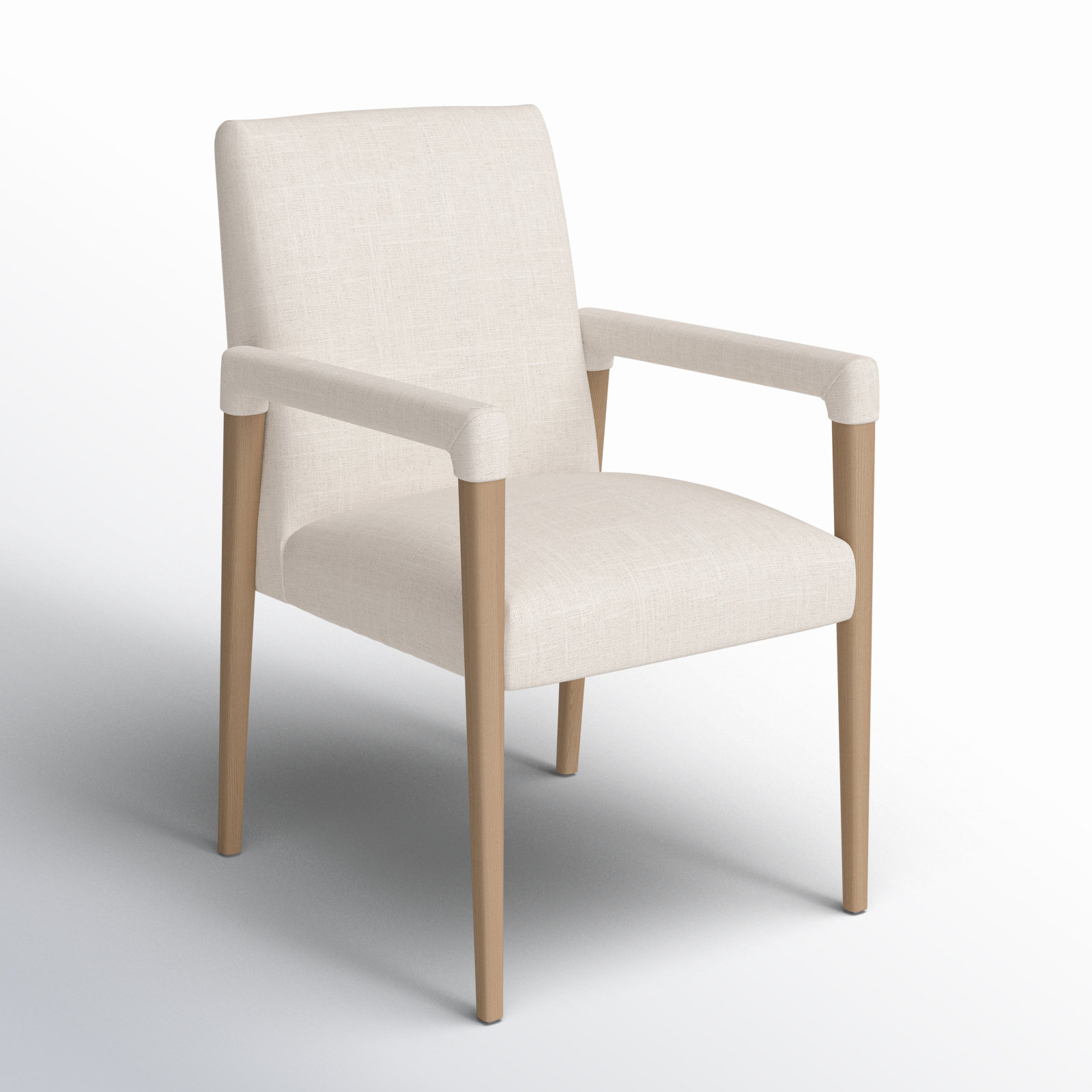 Visalia Linen Dining Chair, Cream
