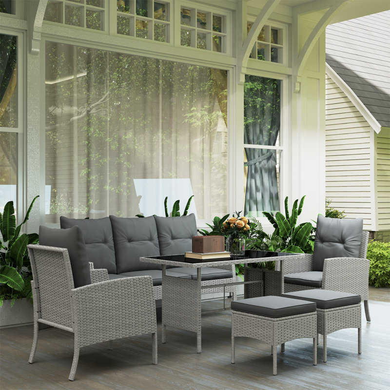 Rattan Sofa Set