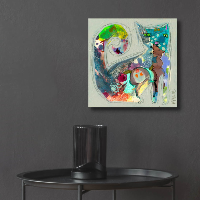 " Tailitude " by Wyanne, 12" H x 12" W x 0.13" D