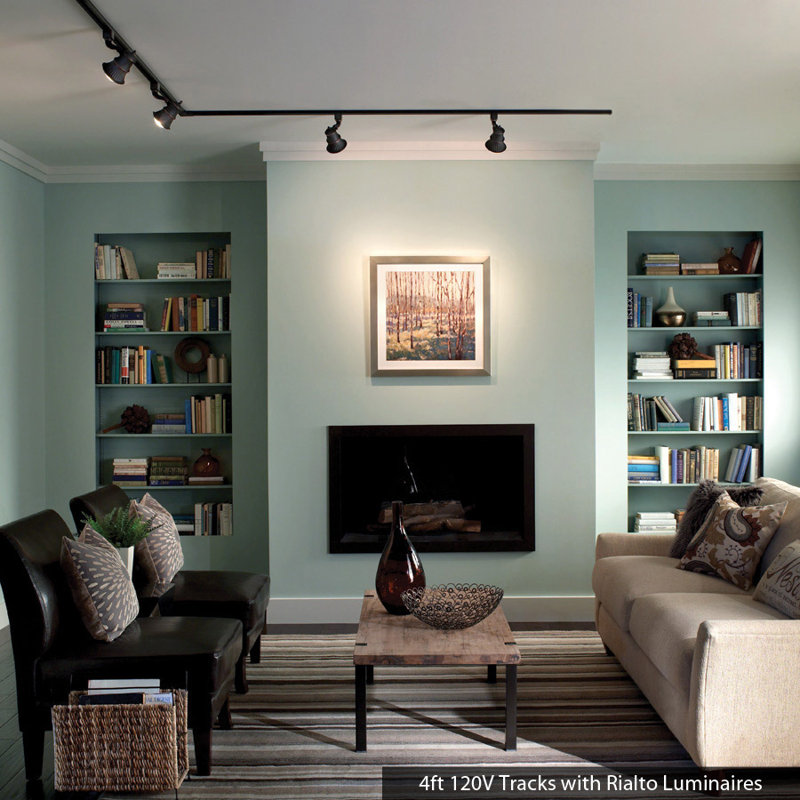 WAC Halo Series 71" Black Aluminum Single Circuit Track Lighting