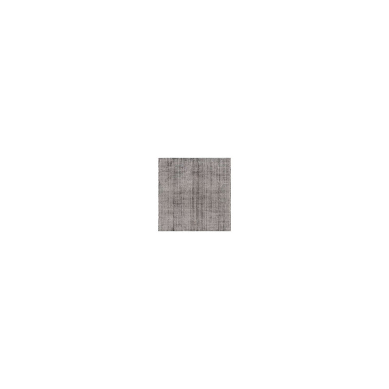 Earl Grey Hand-Knotted Wool Runner Rug with Ivory Accents