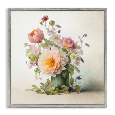 Az-462 - Bouquet floral printanier encadré