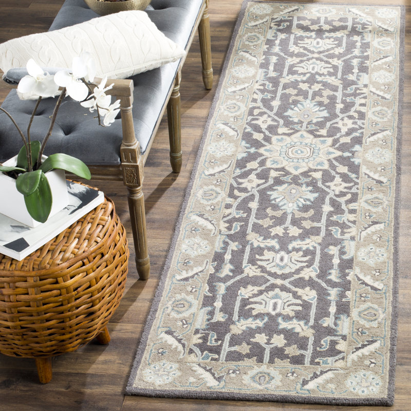 Luitpold Hand Tufted Wool Oriental Rug, Runner 2'3" x 6'
