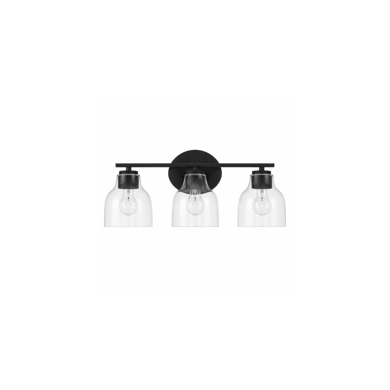 6 - Light Dimmable Vanity Light, 3, Matte Black