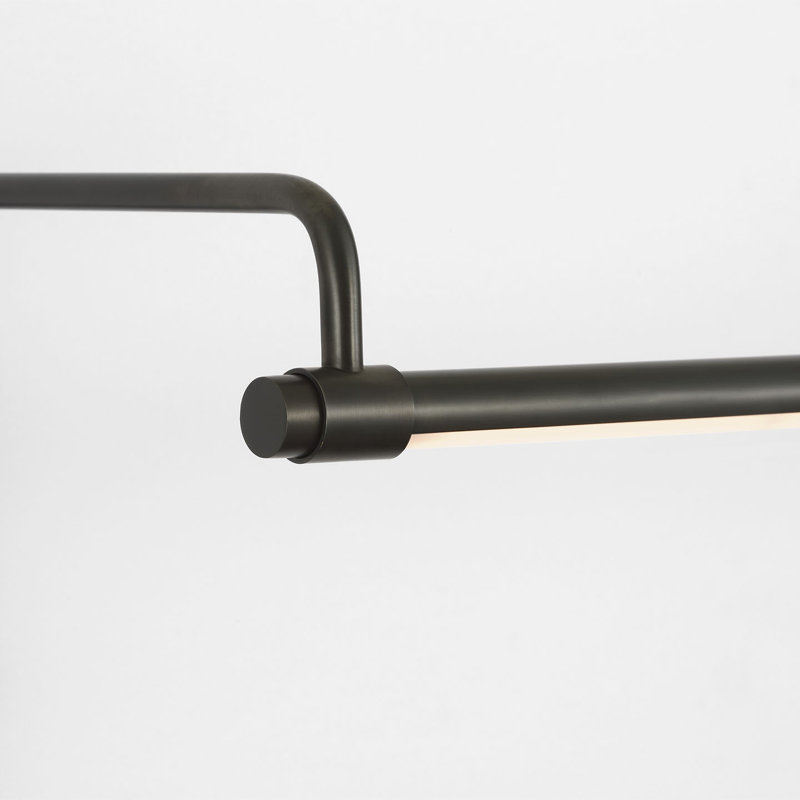 Thomas O'Brien Kidd 18" Frame Mount Picture Light, 8.75" H x 30" W x 8.75" D, Bronze, 20 W